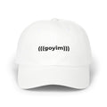 "goy" embroidered baseball hat